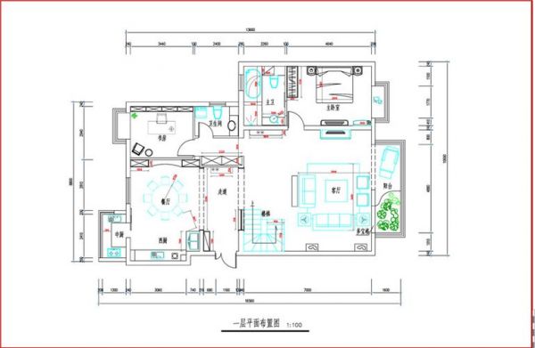 玉泉新城-三居室-217.04平米-装修设计