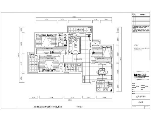 沙子口西里小区-三居室-120平米-装修设计