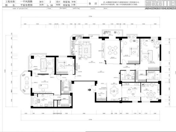 陶然亭小区-六居室-360平米-装修设计