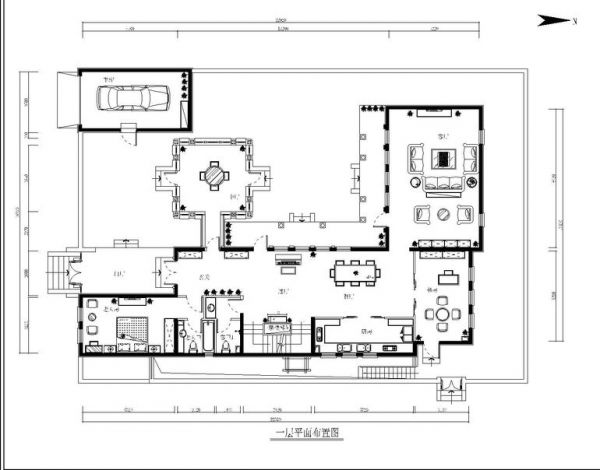 观塘别墅-五居室-600平米-装修设计