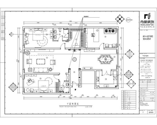 西山壹号院-三居室-400平米-装修设计