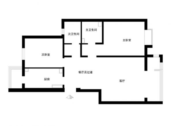 北京城建徜徉集-三居室-103平米-装修设计
