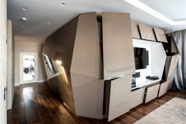 造型立体的未来派风格的两居室
