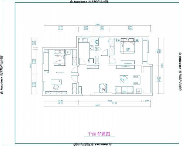 领袖慧谷-四居室-180平米-装修设计