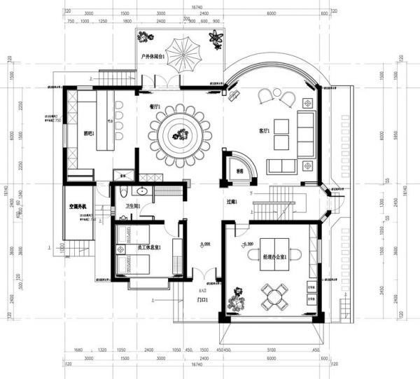 紫玉山庄公寓-六居室以上-720平米-装修设计