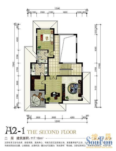 康城暖山-三居室-117.18平米-装修设计