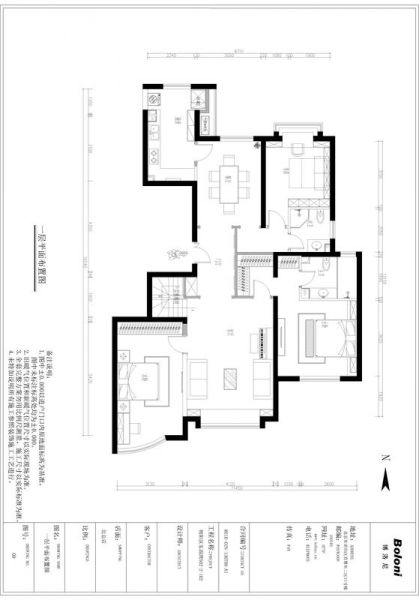东湖湾-四居室-216.62平米-装修设计