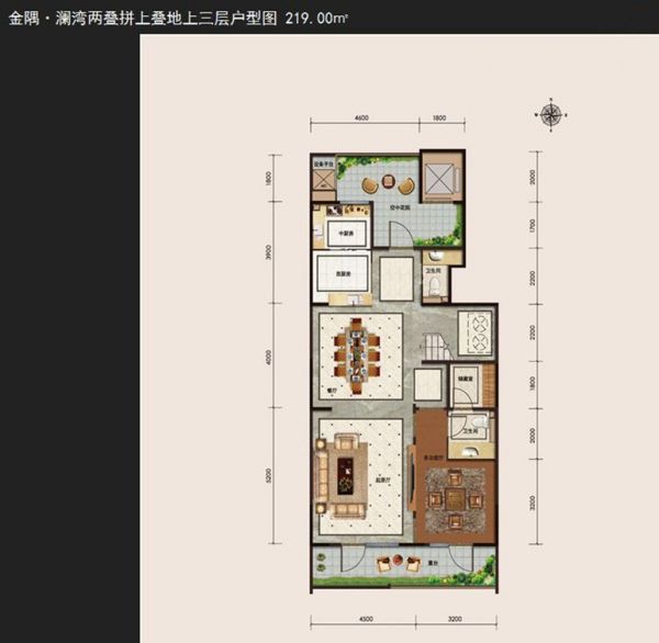 金隅·澜湾-复式-219平米-装修设计