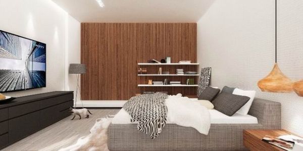 SMAA带来的住宅，以“Less Is More”为设计概念，宽敞的客厅特意选用了低矮的沙发，营造出数十，轻松，开阔的氛围，用白色，灰色，棕色重现经典的现代风格色彩搭配，保守却不落伍，当阳光洒入室内，倍感舒适，温馨！