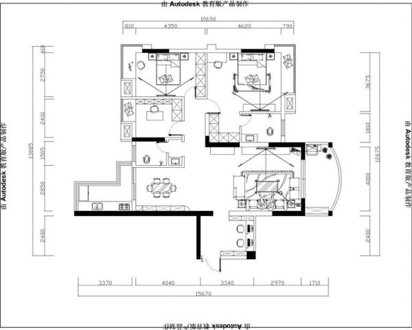 远洋新悦-三居室-130平米-装修设计