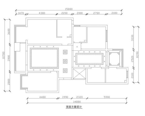 景蓝家园-三居室-151平米-装修设计