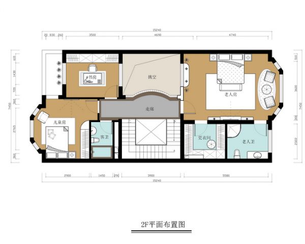 北京华侨城-四居室-211.61平米-装修设计