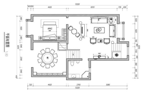 富力湾溪景花园-四居室-338平米-装修设计