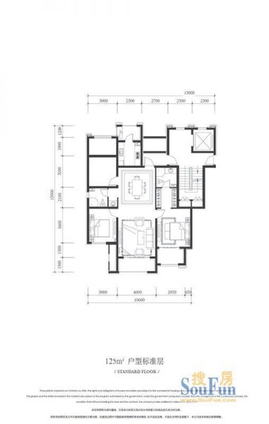 金科王府-二居室-125平米-装修设计