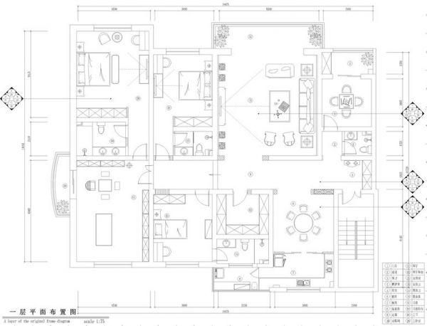 西山壹号院-五居室-280平米-装修设计