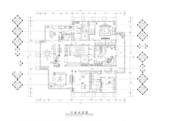 中粮祥云国际生活区-四居室-330平米-装修设计