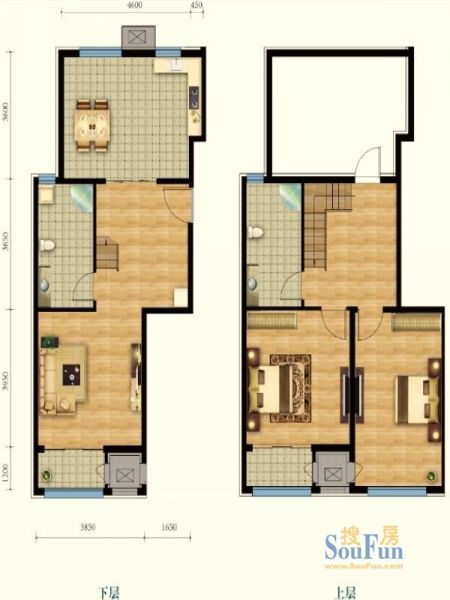 铂铭郡-二居室-141平米-装修设计