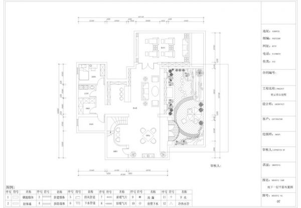 君山高尔夫别墅-三居室-488.32平米-装修设计