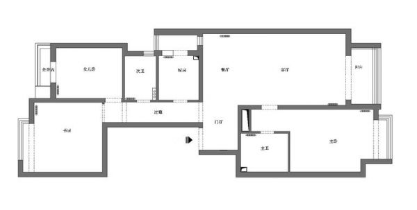四合上院-二居室-150平米-装修设计