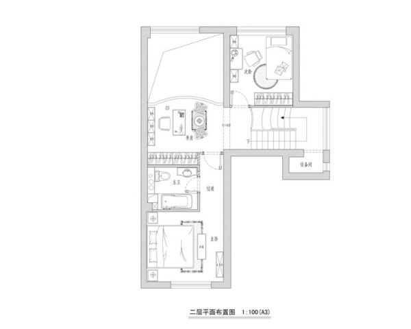 北京华侨城-三居室-360平米-装修设计