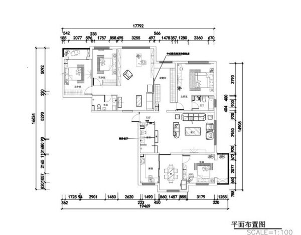 山水LAVIE-三居室-186平米-装修设计