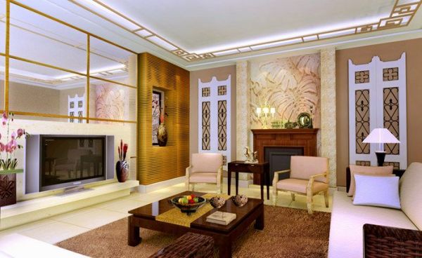 观唐中式宅院-别墅-500平米-装修设计