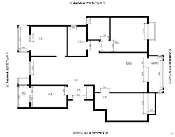 海特花园-三居室-135平米-装修设计