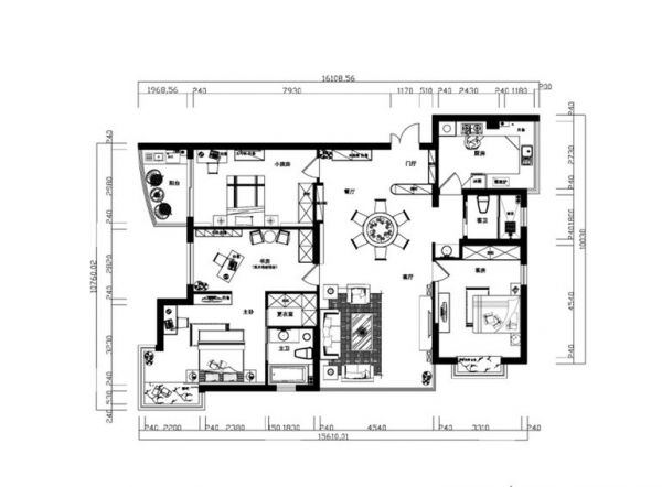 季景沁园-四居室-140平米-装修设计