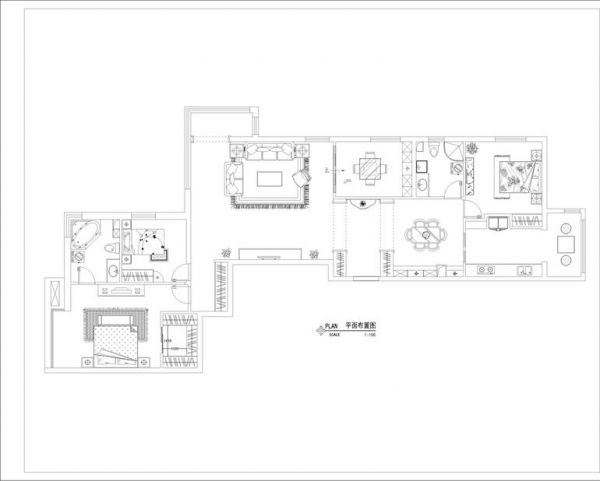 北京华侨城-三居室-160平米-装修设计