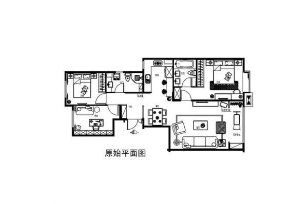 青年路小区-三居室-120.3平米-装修设计