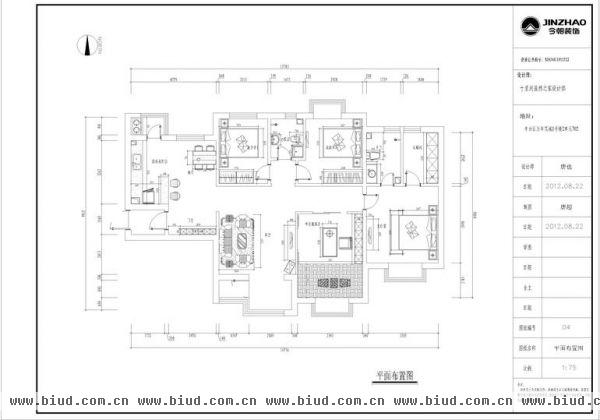 丰台区万年花城-三居室-146平米-装修设计