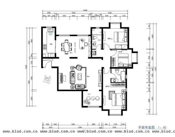 首开·熙悦山-三居室-150平米-装修设计