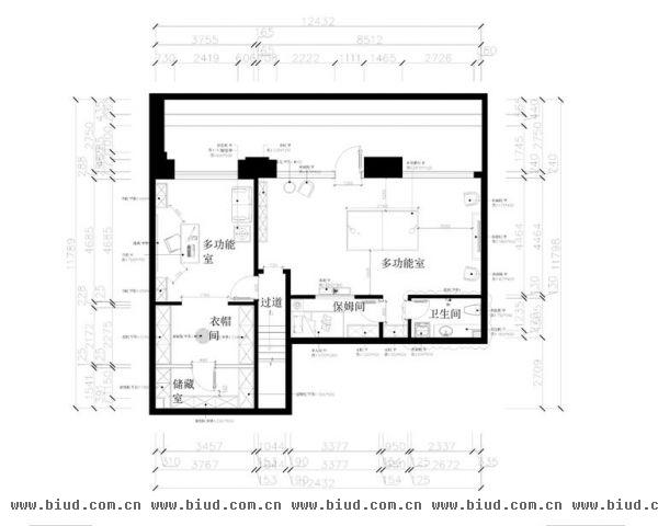 西山壹号院-三居室-280平米-装修设计