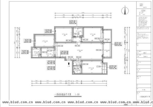 玉泉新城-三居室-133平米-装修设计