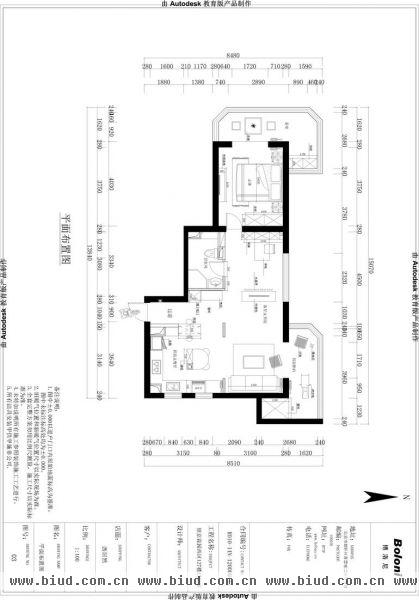 望京西里小区-二居室-80平米-装修设计