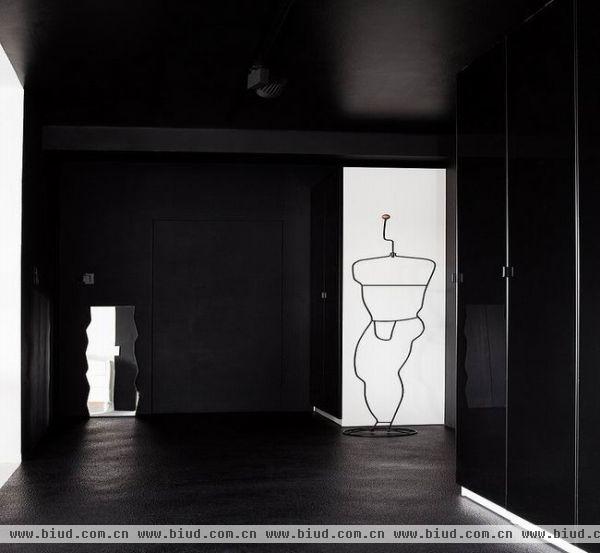 黑白46平米现代经典一居室