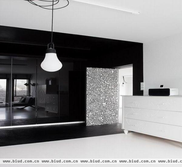黑白配色现代经典一居室