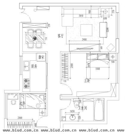 史家胡同-二居室-94.5平米-装修设计
