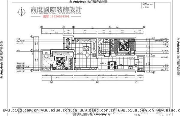 双桥小区-二居室-100平米-装修设计