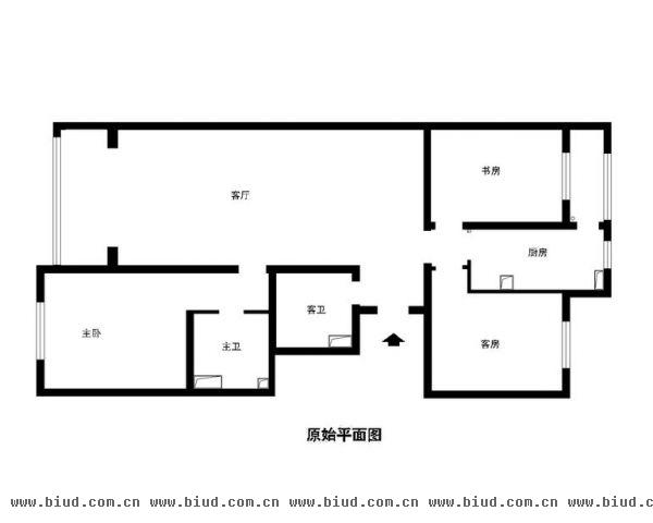 安慧里一区6层砖混楼一层--46平米-装修设计