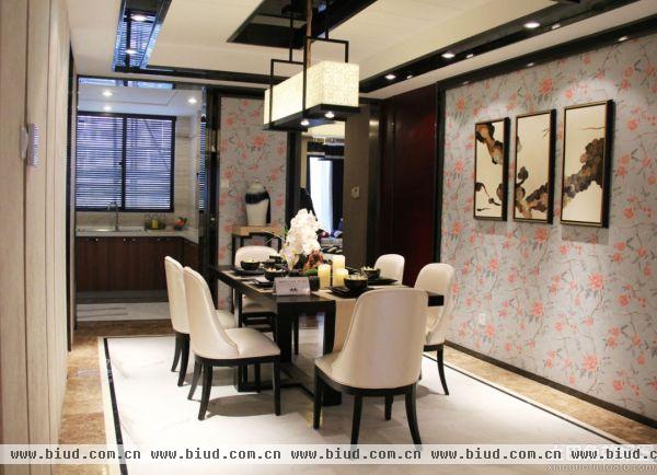时尚现代风格三室两厅餐厅装修效果图