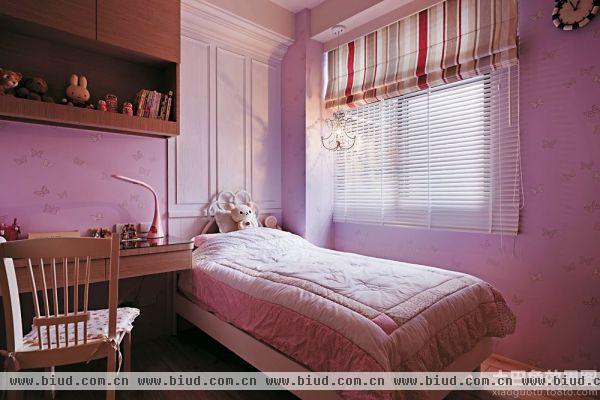 粉色卧室设计效果图