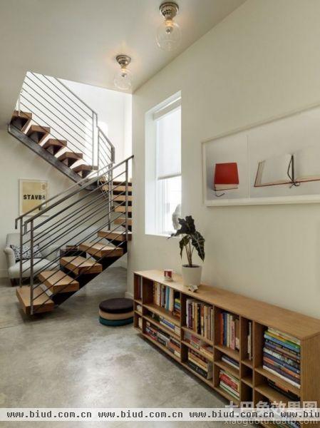 2014现代风格两室两厅书架设计效果图