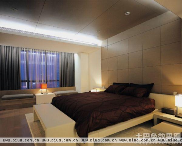 现代风格120平方米三居卧室装修效果图