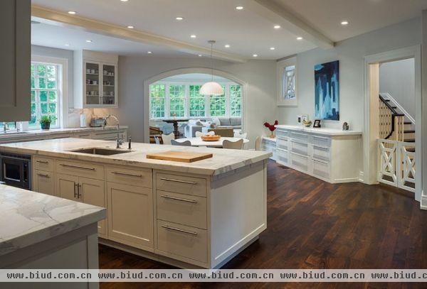 美式风格设计 厨房家装效果图