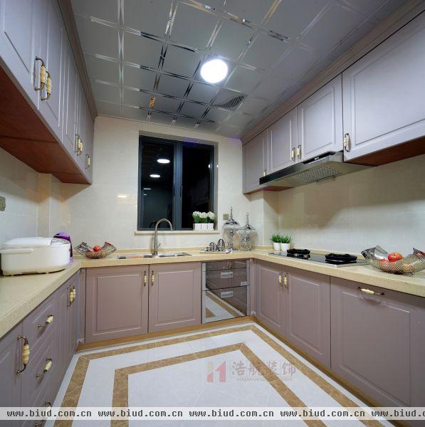 欧式家装整体厨房装修效果图2014
