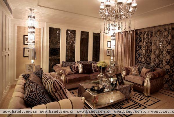奢华欧式家装客厅装修效果图