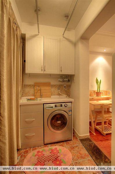 田园风格室内家具洗衣机图片