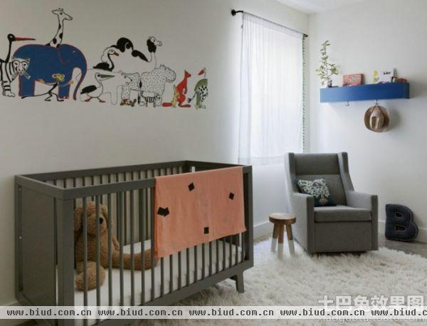 现代创意风格两室两厅婴儿房装修效果图