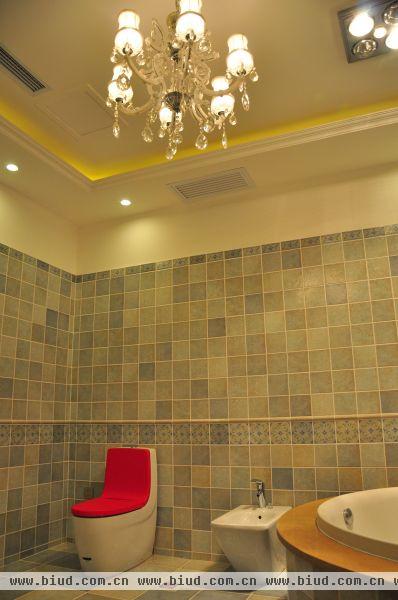 欧式古典瓷砖卫生间法恩莎卫浴马桶图片